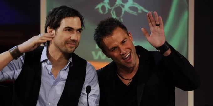 Ein Bild aus alten Zeiten! Divertimento-Duo Jonny Fischer und Manu Burkart (r.). Jonny Fischer Manu Burkart