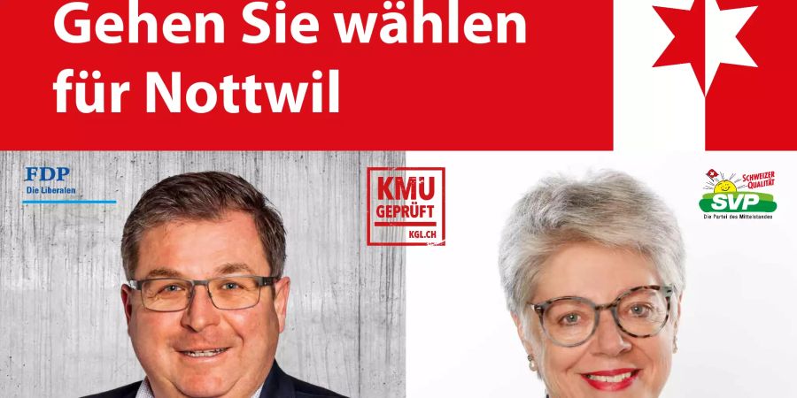 Flyer zu den Wahlen 2019 der SVP.