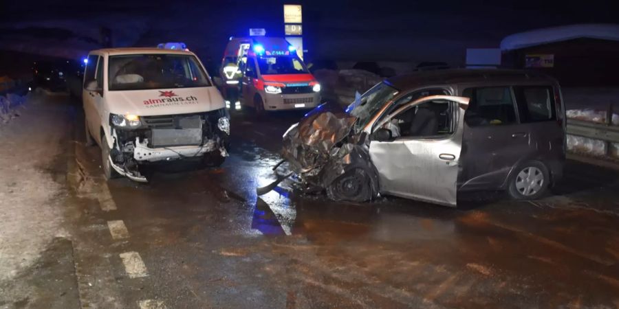 Samnaun Frontalkollision Verletzt