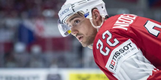 Nino Niederreiter an der Eishockey WM im Einsatz für die Schweiz. Nino Niederreiter