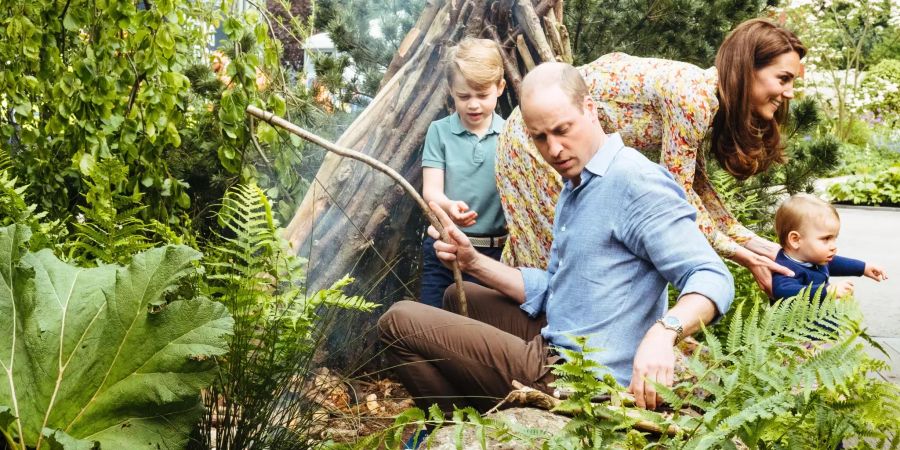 Die Cambridges fühlen sich in der Natur pudelwohl.