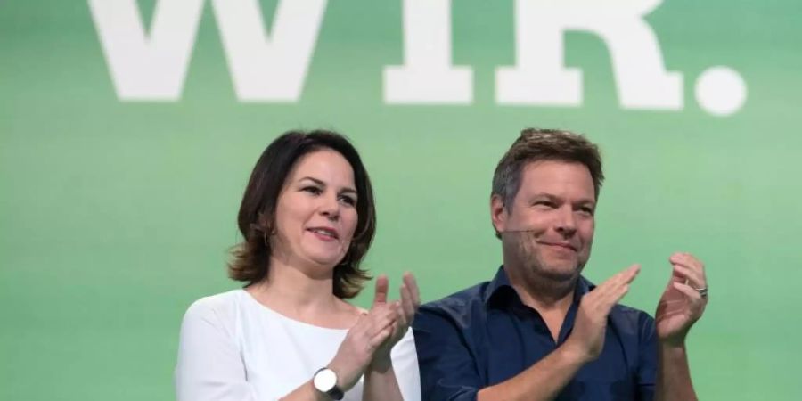 Annalena Baerbock und Robert Habeck, die Bundesvorsitzenden von Bündnis 90/Die Grünen. Ihre Partei hat einer aktuellen Umfrage zufolge ein ähnlich hohes Wählerpotential wie das der Union. Foto: Hendrik Schmidt