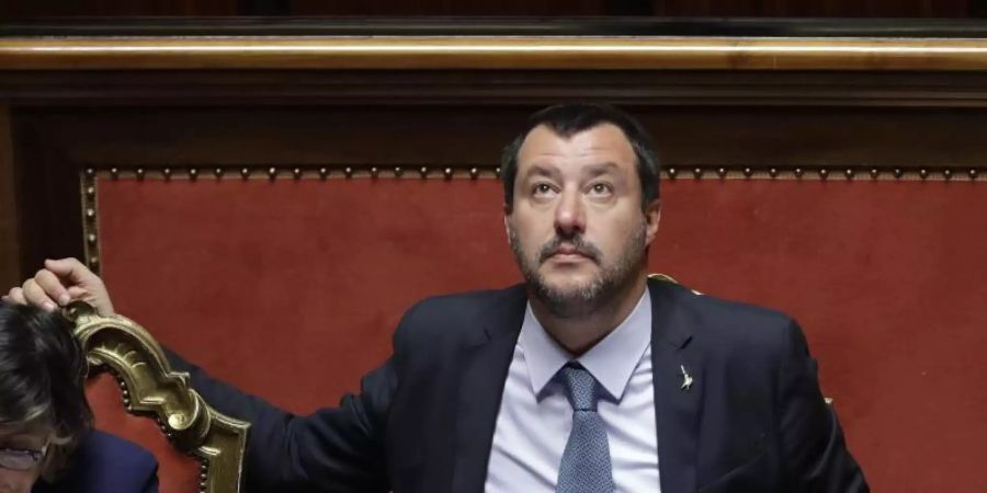 Im Aufwind: Italiens Innenminister Matteo Salvini. Foto: Alessandra Tarantino/AP