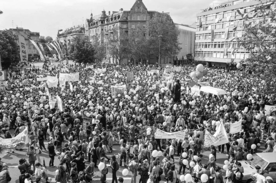 Frauenstreik Zürich 1991