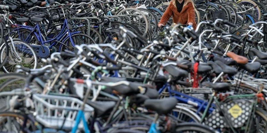 Fahrradparkplatz in Amsterdam