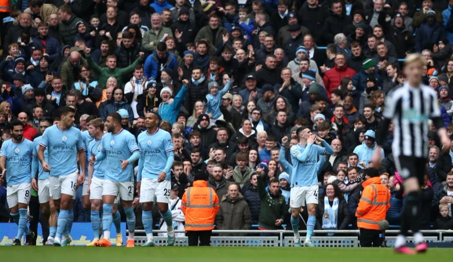 Phil Foden bringt Manchester City gegen Newcastle früh auf die Siegerstrasse.