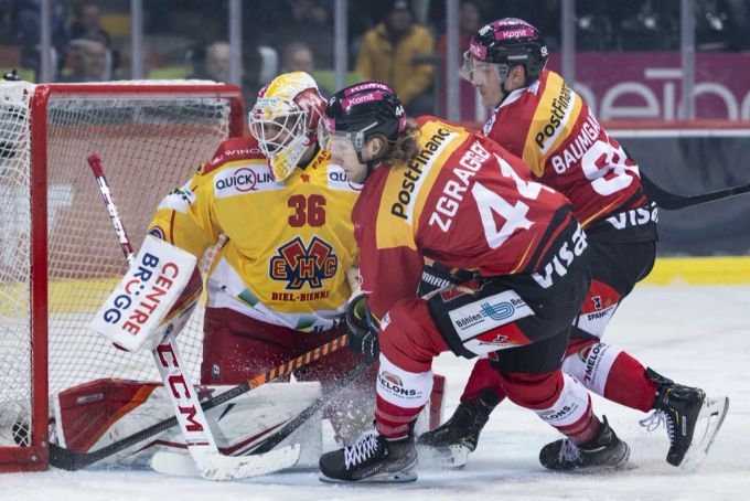 Dem SCB gelingt gegen Biel der Befreiungsschlag. scb