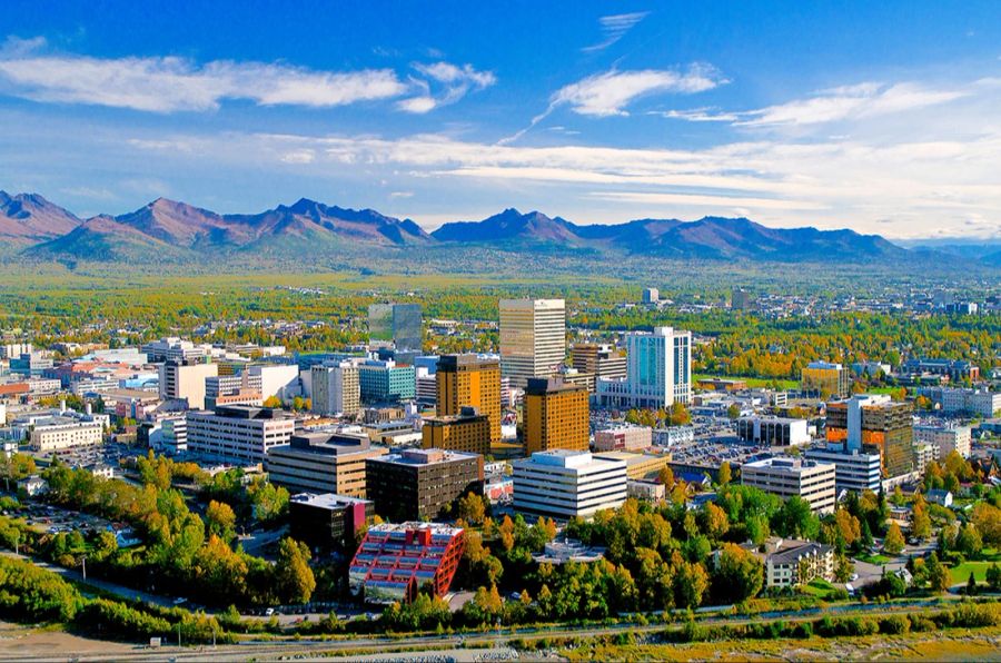 Skyline Horizont Anchorage Alaska