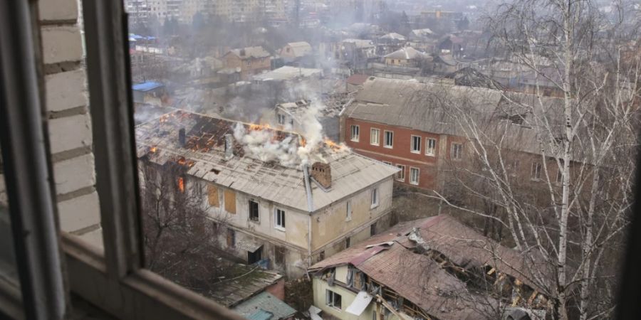 «Die schwierigste Situation ist nach wie vor Bachmut», sagt der ukrainische Präsident Wolodymyr Selenskyj. Foto: Yevhen Titov/AP