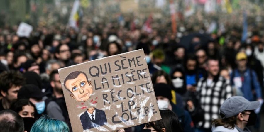Demonstration gegen die Rentenreform am Freitag in Nantes