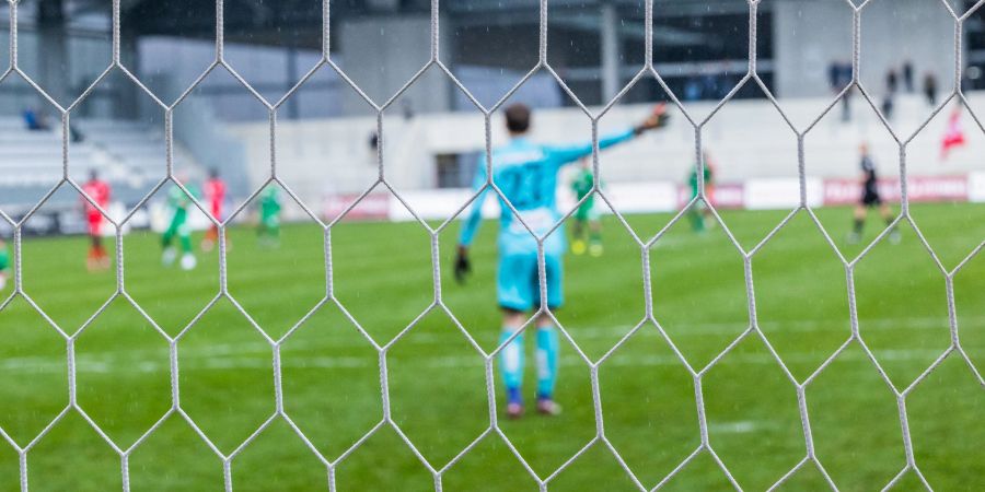 Ein Torwart auf dem Fussball-Spielfeld. (Symbolbild)