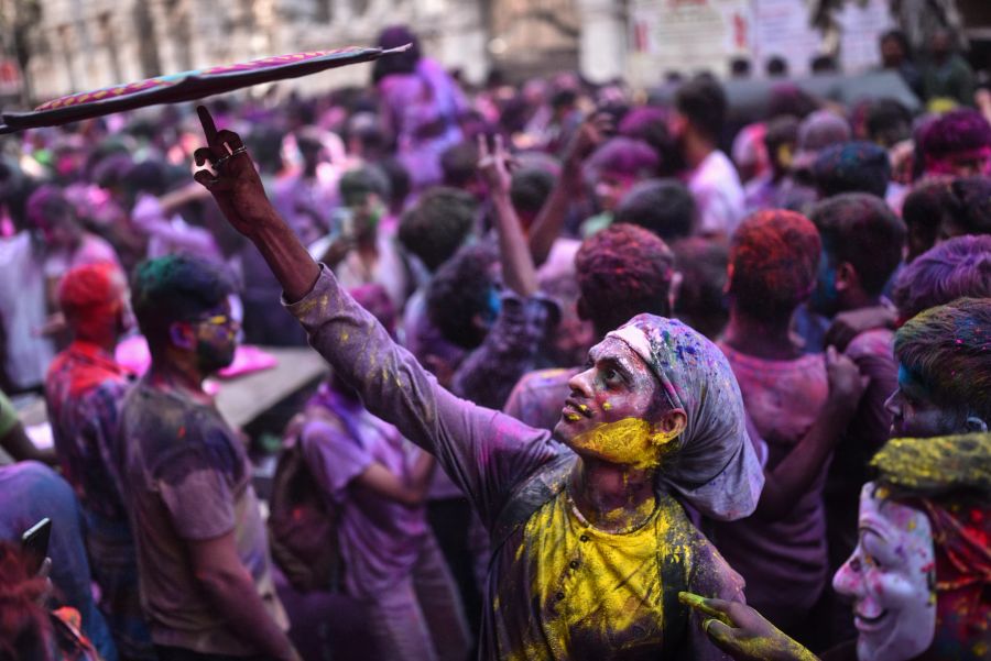 Holi festival celebrations in Chennai