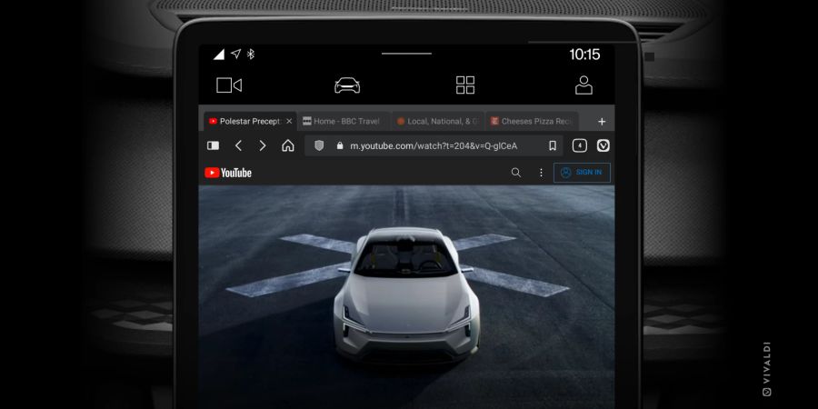 Vivaldi Youtube Hintergrund Automotive