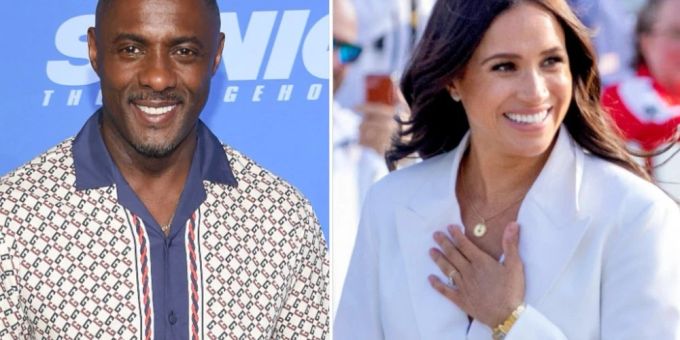 Idris Elba legte bei der Hochzeitsfeier von Meghan und Harry auf. meghan markle