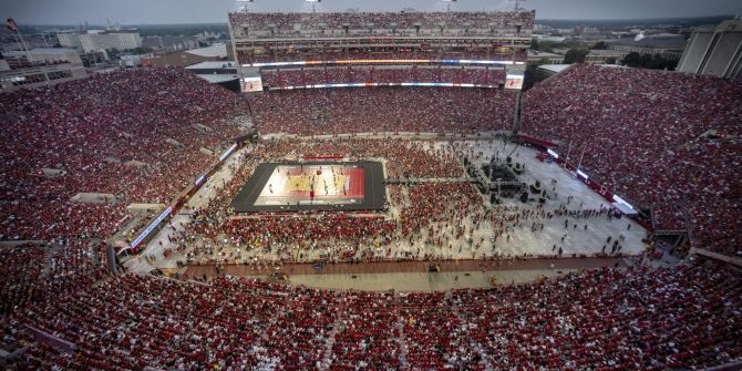 Volleyball Nebraska Celebration