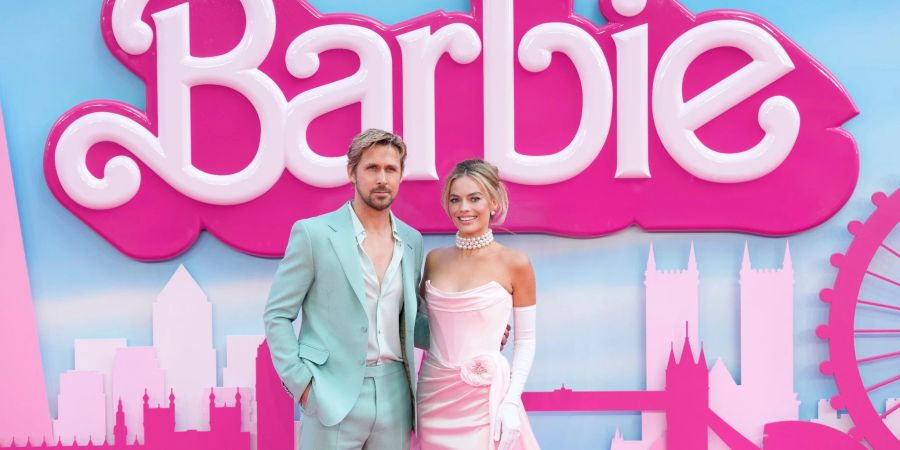 Ryan Gosling und Margot Robbie bei der «Barbie»-Premiere in London.