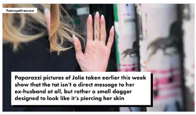 Angelina Jolie Was Bedeutet Ihr Mittelfinger Tattoo