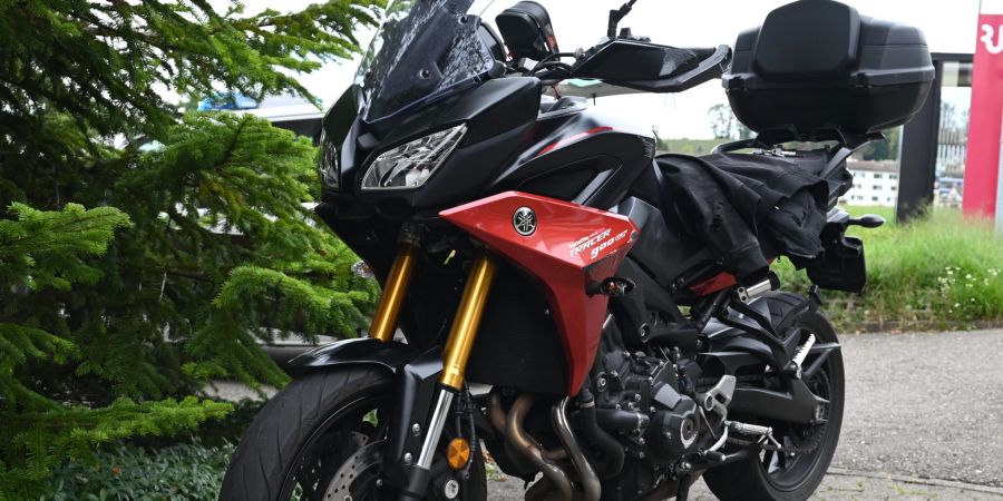 Selbstunfall von Motorrad