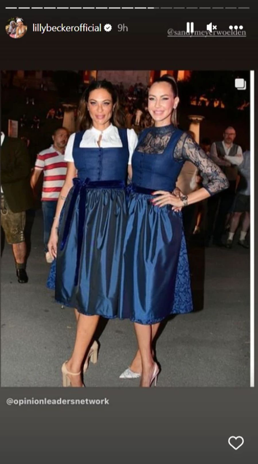 Lilly Becker und Sandy Meyer-Wölden feierten gemeinsam am Oktoberfest in München.