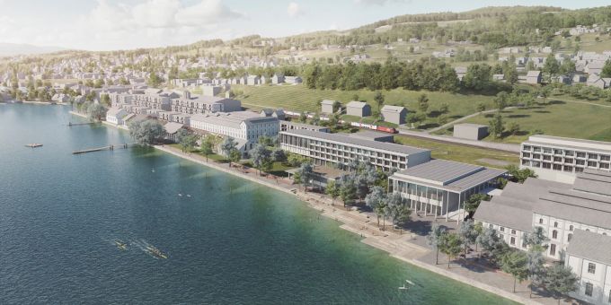 Der geplante Seeuferpark. Seeufer