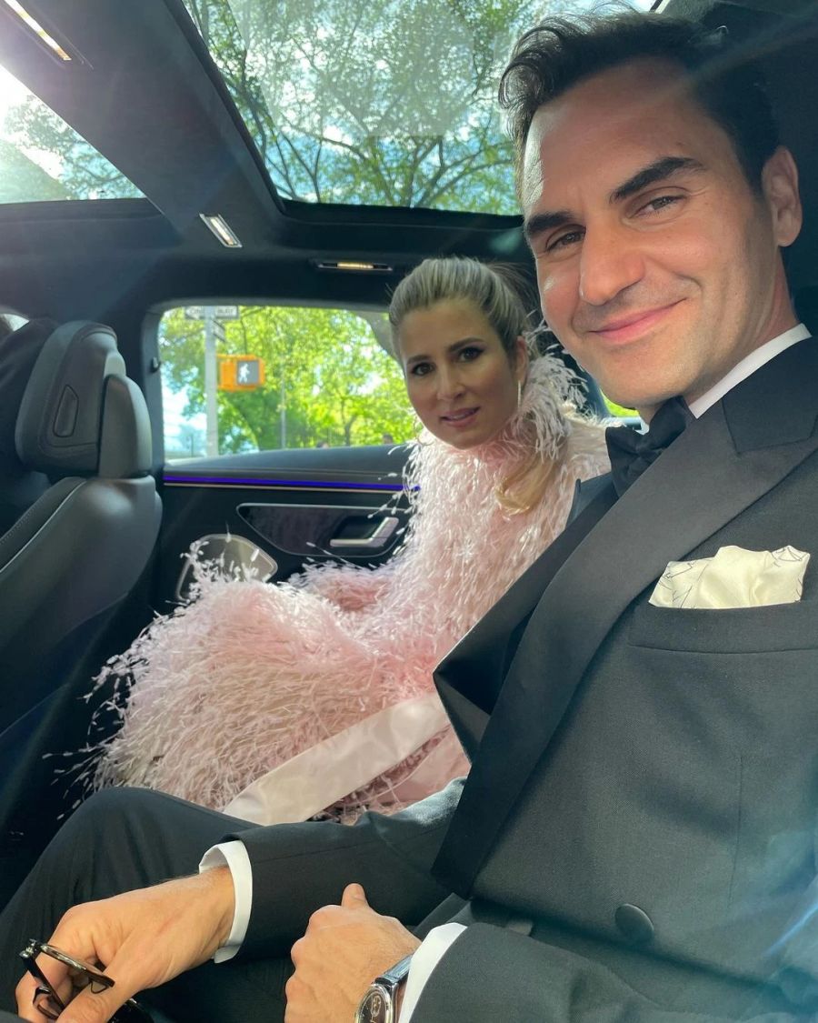 Mirka und Roger Federer zogen an der Met Gala die Blicke auf sich.