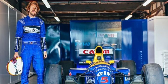 Sebastian Vettel wird in Goodwood den legendären Williams FW14B pilotieren. Sebastian Vettel Williams FW14B