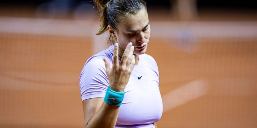 Die Belarussin Aryna Sabalenka würde den Krieg in der Ukraine gerne stoppen.