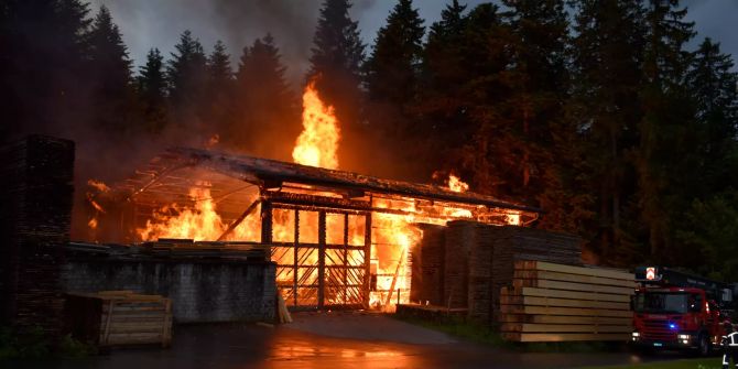 Flächenbrand Wolhusen Steinhuserberg Luzern