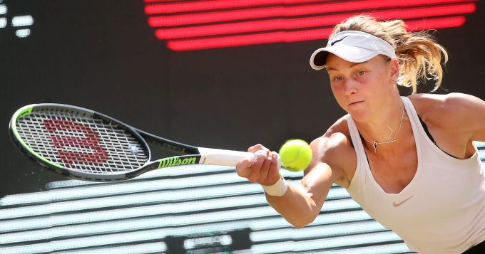 Steigert sich nach holprigem Start: Ludmilla Samsonowa während der Partie gegen Belinda Bencic. Tennis WTA-Tour