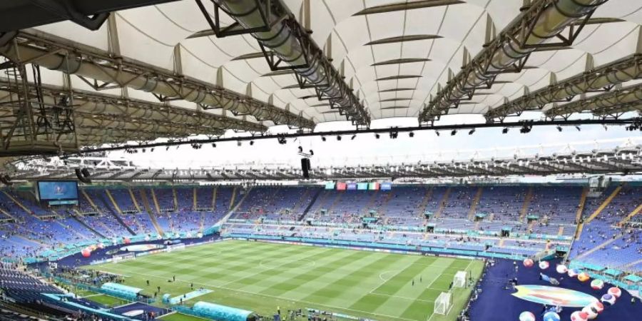 Die Italiener würden gern zum EM-Viertelfinale viel mehr Zuschauer in das Olympiastadion lassen, als beim Eröffnungsspiel. Foto: Matthias Balk/dpa