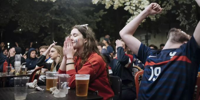 Nicht nur die Fans leiden unter dem Ausscheiden Frankreichs aus dem Turnier. France Soccer Euro 2020