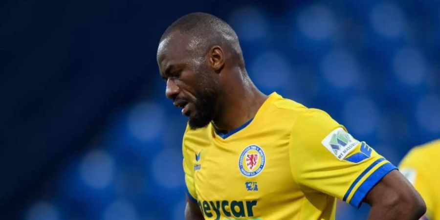 Oumar Diakhite wechselt von Eintracht Braunschweig zum SV Sandhausen. Foto: Swen Pförtner/dpa