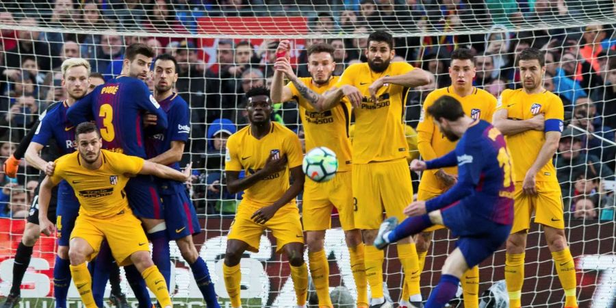 Barcelona gelingt gegen Atletico Madrid die Vorentscheidung im Rennen um den Meistertitel. Einmal mehr ist es Lionel Messi, der Barca mit einem Freistosstor ins Glück schiesst. Elf Runden vor Schluss haben die Katalanen acht Punkte Vorsprung auf Atletico.