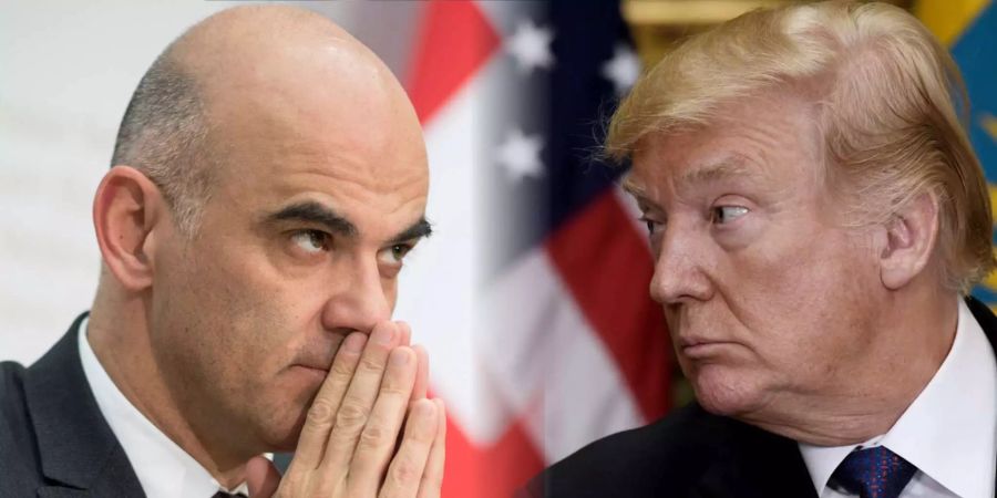 Alain Berset trifft sich  in Davos mit US-Präsident Donald Trump zu einem Gespräch.