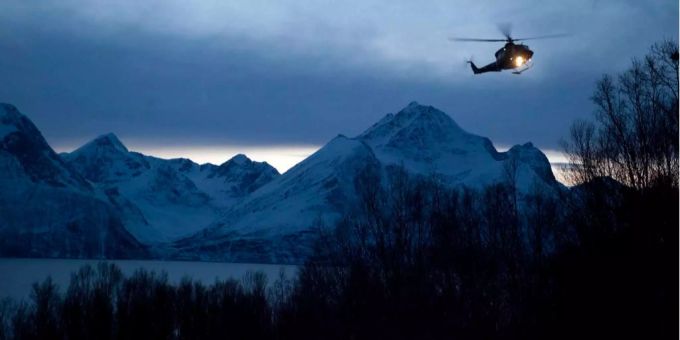 Norwegen versinkt im Schnee. Norwegen versinkt im Schnee.