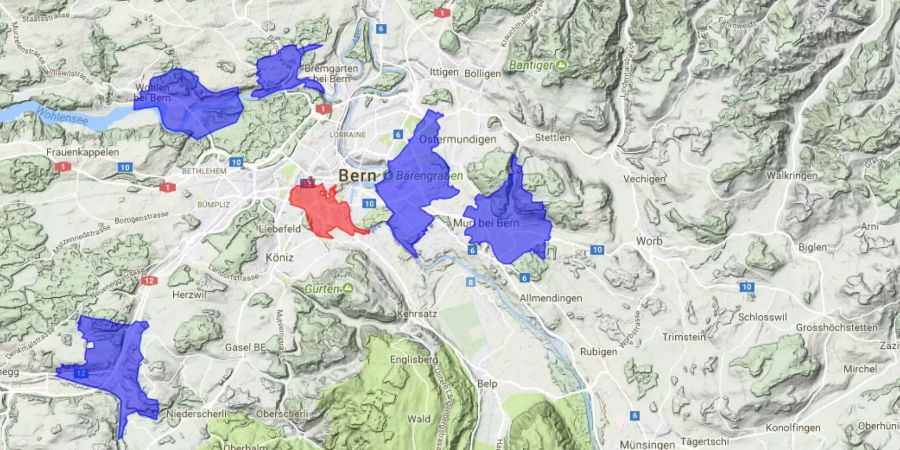 Kein Wunder, schnieft die Nau-Redaktion: Liebefeld grenzt direkt an eines der Gebiete, aus denen viele Grippe-Symptome gemeldet worden sind.