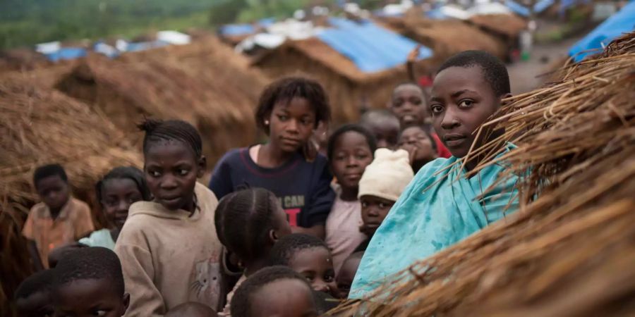 Die meisten Kongolesen sind innerhalb der Landesgrenze auf der Flucht.