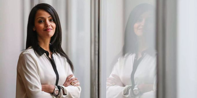 Die damalige stellvertretende Sprecherin des Aussenministeriums, Sawsan Chebli, aufgenommen im Auswärtigen Amt. Die damalige stellvertretende Sprecherin des Aussenministeriums, Sawsan Chebli, aufgenommen im Auswärtigen Amt.