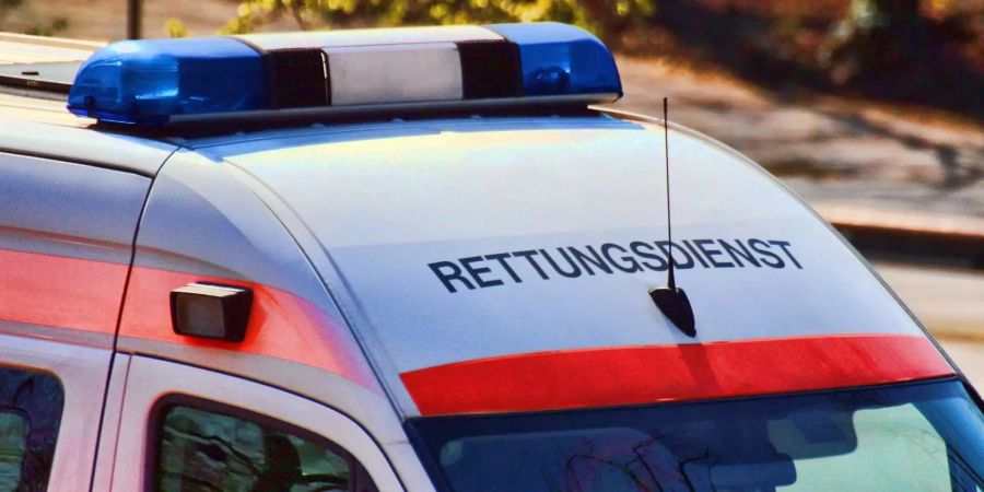 Detailausschnitt eines Rettungswagens.