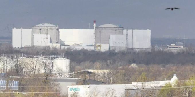 2015 gab es im AKW Fessenheim ein Leck in der Leitung. Das französische Kernkraftwerk Fessenheim.