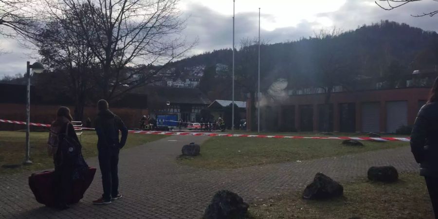 Rauchentwicklung am Gymnasium Lerbermatt.