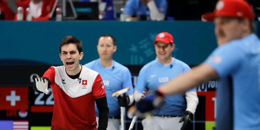 Kein Erfolg für Skip Peter de Cruz und sein Team.