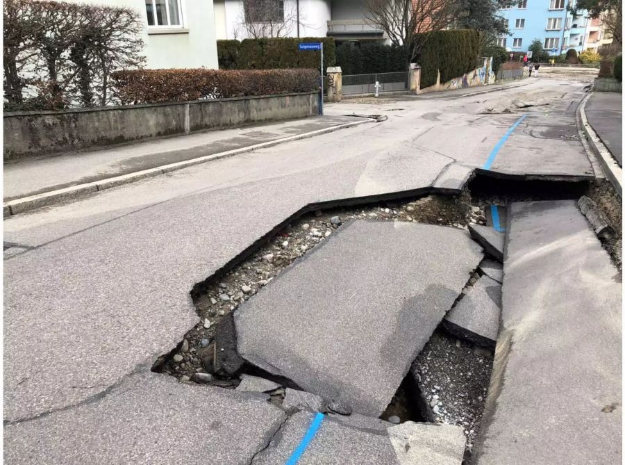 So sieht das Loch aus.