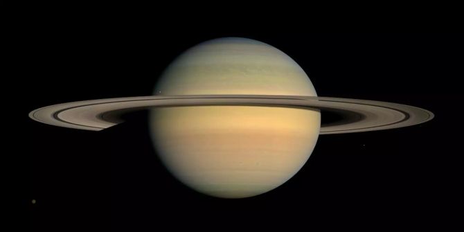 Der Planet Saturn.