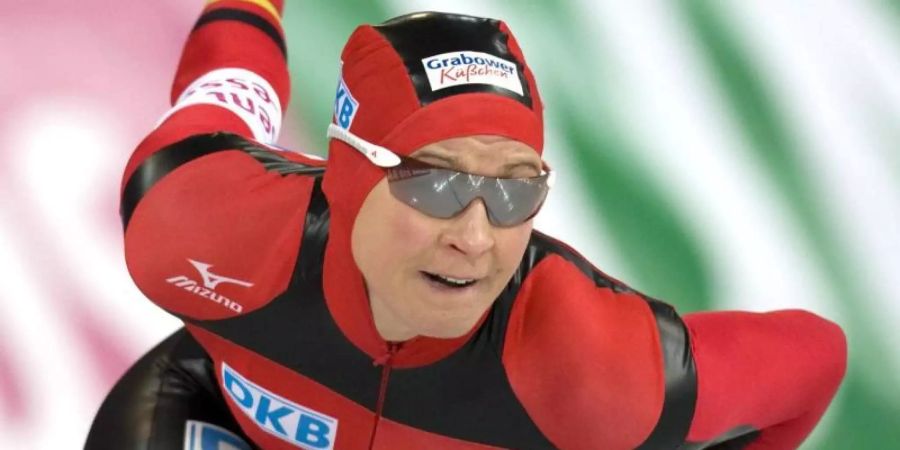 Der WM-Start von Altmeisterin Claudia Pechstein in Inzell ist noch offen. Foto: epa Scanpix Sigurdson Bjorn/SCANPIX