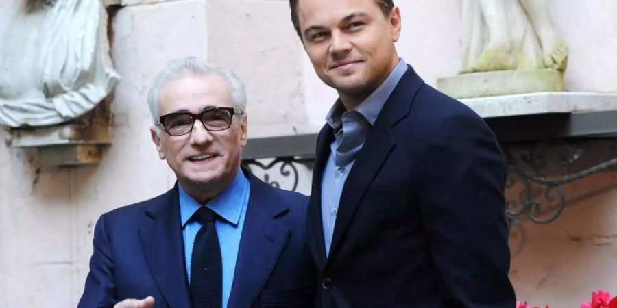 Martin Scorsese und Leonardo DiCaprio planen eine Serie über einen Serienkiller. Foto: Claudio Onorati/ANSA/epa