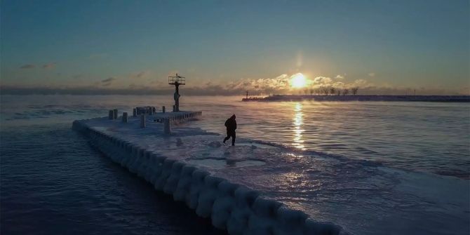 Ein Pier in Chicago.