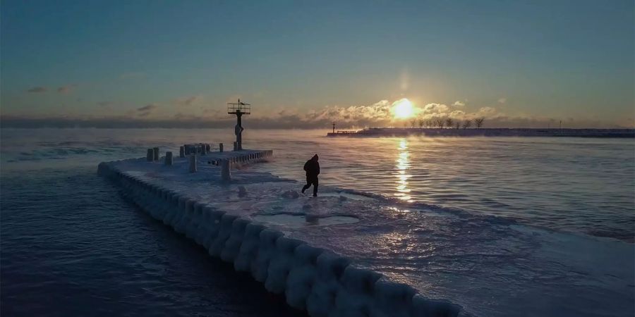 Ein Pier in Chicago.