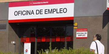 Das Amt für Arbeitslose in Madrid.
