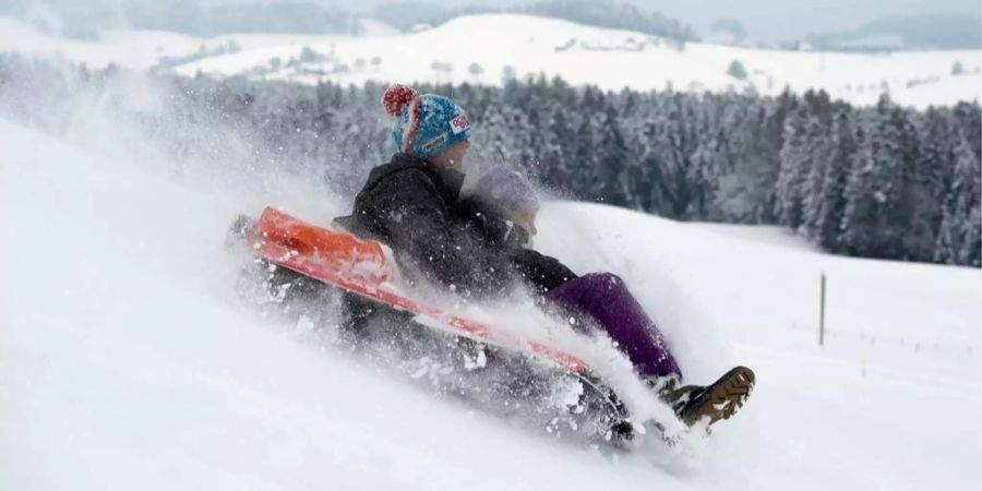 Winter in der Schweiz.